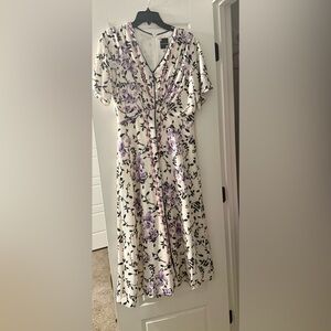 Maison Tara White and Black Dress